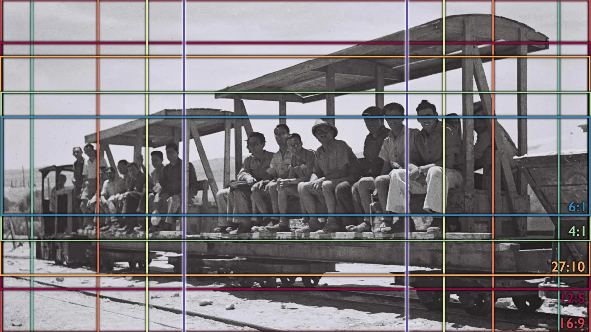 Cropping aspect ratio chart