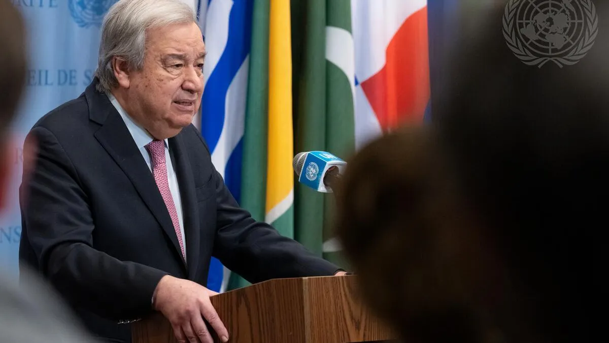 Secretary-General Briefs Press on Situation in Gaza