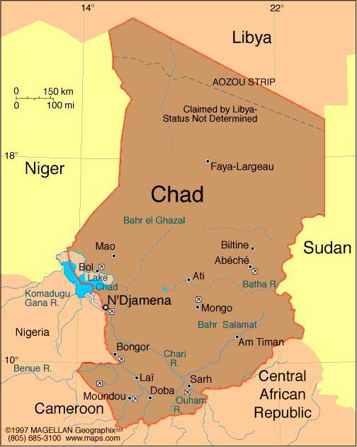 Map of Chad